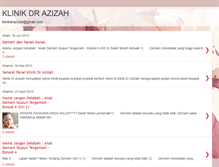 Tablet Screenshot of klinikdrazizah1.blogspot.com