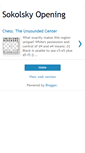 Mobile Screenshot of chesssokolskyopening.blogspot.com