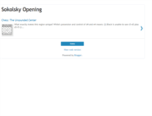 Tablet Screenshot of chesssokolskyopening.blogspot.com