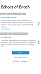 Mobile Screenshot of echoesofenoch.blogspot.com