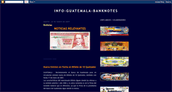 Desktop Screenshot of info-guatemala-banknotes.blogspot.com