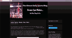 Desktop Screenshot of almostdailysports.blogspot.com