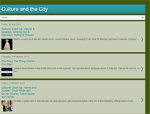 Tablet Screenshot of cultureandthecity.blogspot.com