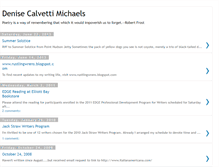 Tablet Screenshot of denisecalvettimichaels.blogspot.com