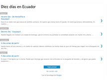 Tablet Screenshot of diezdiasenecuador.blogspot.com