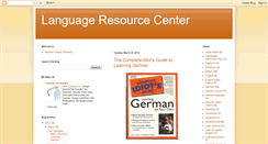 Desktop Screenshot of language-resource-center.blogspot.com