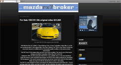 Desktop Screenshot of mazdarx7broker.blogspot.com