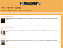 Tablet Screenshot of petmedicinealberta.blogspot.com