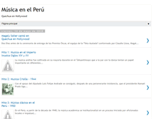 Tablet Screenshot of musicaperublog.blogspot.com