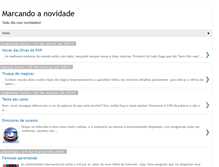 Tablet Screenshot of marcandoanovidade.blogspot.com