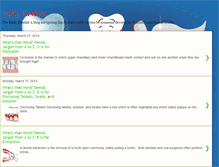 Tablet Screenshot of dailydentist.blogspot.com