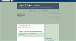 Desktop Screenshot of gagner-de-l-argent-en-bourse.blogspot.com