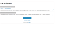 Tablet Screenshot of creaminteen.blogspot.com