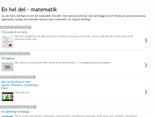 Tablet Screenshot of enheldel-matematik.blogspot.com