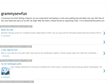 Tablet Screenshot of grammysewfun.blogspot.com