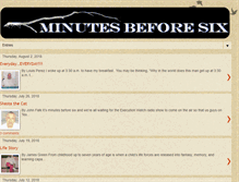 Tablet Screenshot of minutesbeforesix.blogspot.com