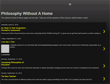 Tablet Screenshot of philosophywithoutahome.blogspot.com