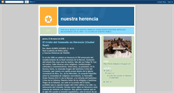 Desktop Screenshot of nuestraherencia.blogspot.com