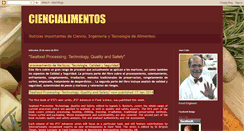 Desktop Screenshot of ciencialimentos.blogspot.com