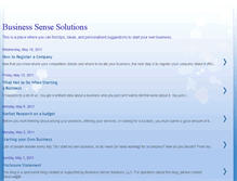 Tablet Screenshot of businesssensesolutions.blogspot.com