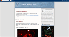 Desktop Screenshot of geekfest2007.blogspot.com