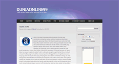 Desktop Screenshot of duniaonline99.blogspot.com