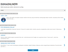 Tablet Screenshot of duniaonline99.blogspot.com