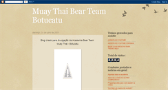 Desktop Screenshot of muaythaibearteam.blogspot.com