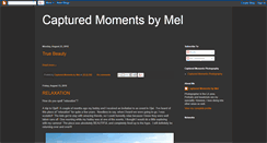 Desktop Screenshot of capturedmomentsbymel.blogspot.com