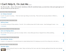 Tablet Screenshot of icanthelpitimjustme.blogspot.com