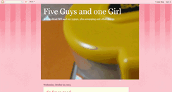 Desktop Screenshot of fiveguysandonegirl.blogspot.com