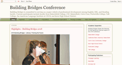 Desktop Screenshot of buildingbridgesconference.blogspot.com
