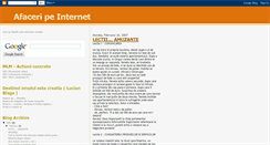 Desktop Screenshot of afaceriprofitabilepeinternet.blogspot.com