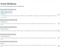 Tablet Screenshot of investmindanao.blogspot.com