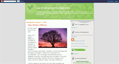 Desktop Screenshot of lawofattractionforbeginners.blogspot.com