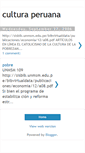 Mobile Screenshot of culturaperuana-cultura.blogspot.com