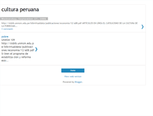 Tablet Screenshot of culturaperuana-cultura.blogspot.com