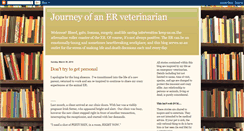 Desktop Screenshot of journeyofanerveterinarian.blogspot.com