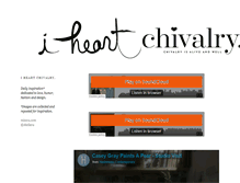 Tablet Screenshot of iheartchivalry.blogspot.com