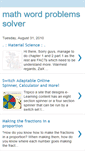 Mobile Screenshot of mathwordproblemssolver.blogspot.com