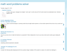 Tablet Screenshot of mathwordproblemssolver.blogspot.com
