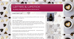 Desktop Screenshot of lattesandlipstick.blogspot.com