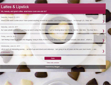 Tablet Screenshot of lattesandlipstick.blogspot.com