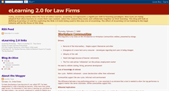 Desktop Screenshot of elearning20forlawfirms.blogspot.com