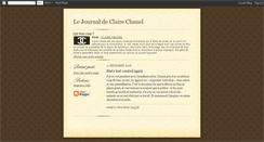 Desktop Screenshot of clairechanel.blogspot.com