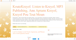 Desktop Screenshot of koutekreyol.blogspot.com