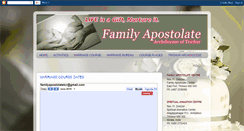 Desktop Screenshot of familyapostolatetcr.blogspot.com