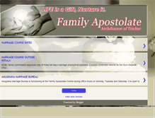 Tablet Screenshot of familyapostolatetcr.blogspot.com