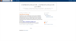 Desktop Screenshot of ciprofloxacin-500.blogspot.com