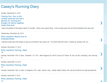 Tablet Screenshot of caseysrunningdiary.blogspot.com